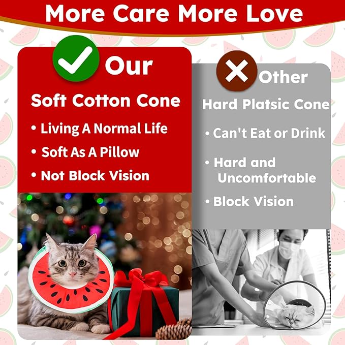 Kitten Cones After Surgery Extra Small Waterproof Cone Collar Soft to Stop Licking Neck Elizabethan Kitten e Collar for Recovery Wound Healing Safety xs Small Cat Donut Cone