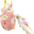 Bird Flight Suits Diapers, Parrot Flight Suits Diapers for Quaker Parakeets Cockatiels Conures Macaw African Grey, Bird Diaper, Parrot Clothes (Pink A,Macaw)
