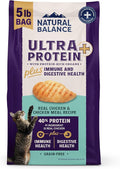 Natural Balance Ultra Protein Plus Dry Cat Food, Immune & Digestive Health Real Chicken & Chicken Meal Recipe with Nutrient-Rich Organs, High Protein Cat Food for Picky Cats - 5 lbs.
