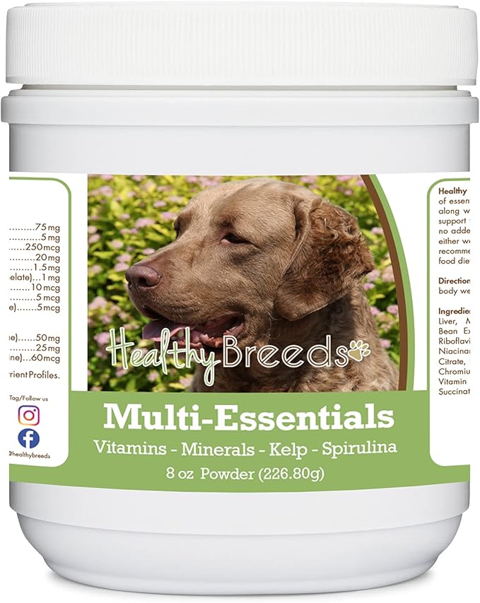 Healthy Breeds Chesapeake Bay Retriever Multi-Essentials Powder for Dogs - an Ideal Supplement of Vitamins, Minerals & Antioxidants for Your Dog - 8 oz