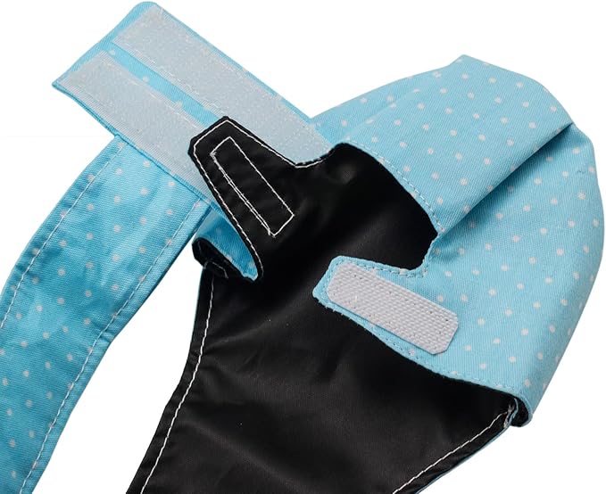 BestParts 2pcs Adjustable Diaper Waterproof Reusable Diapers, Cloth Diaper Wearable Poultry for Farm Pet Goose, Duck, Chicken, Button Adjustable Version (Blue + Pink, S(0.55-1.65pounds), 1, Count)