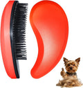 Small Dog Brush - Puppy Hair Brush- Grooming Tool for Teddy, Yorkies, Maltese, Shih Tzu, Chihuahua (Orange)