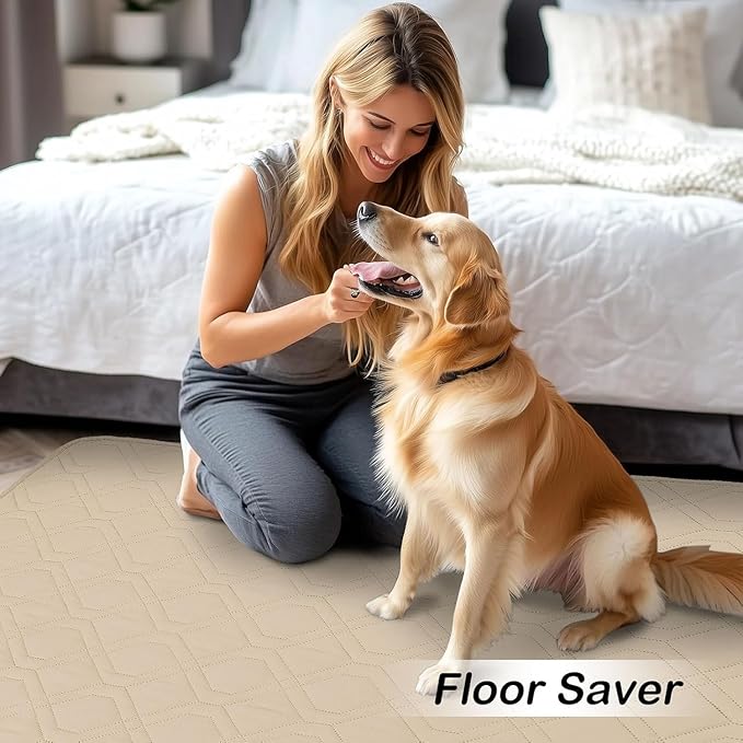 hyha Waterproof Dog Bed Blanket, Soft Pet Blankets, Waterproof Couch Cover for Dogs, Reversible Sofa Covers Washable for Furniture (40x70 Inch, Taupe/Beige)