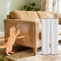 Anti Cat Scratch Furniture Protector, Couch Protector from Cat Claws, Transparent Sofa Guard Shield Single Sided Sticky Tape, 196.85"x11.81" 2 Pack