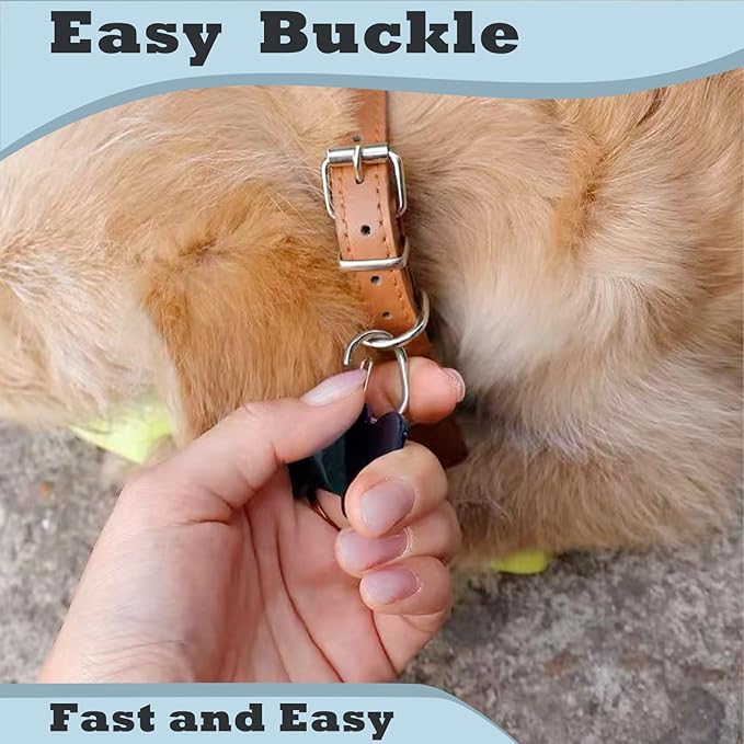 2 PCS Dog Tag Clips, Stainless Steel Quick Clip for Pet & Cat Collar ID Tags Holder | Strong & Durable | Dog License Holder (Silver)