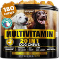 20-in-1 Dog Multivitamin Chews - Dog Supplement for Immunity, Digestion, Joint Care, Vision, Brain and Heart Health Support - Natural Dog Vitamins with MSM & Glucosamine for Dogs - 180 Chews