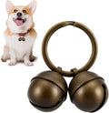 Copper Bells for Dog Collars, Dog Bells for Pet Tracking, Extra Loud Dogs and Cat Bells for Collar, Dogs Collar Bell Copper Collar Bell with Quick Clips for Pet Tracking & Doorbell Potty Training
