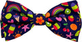 Huxley & Kent Pet Bow Tie for Dogs & Cats - Summer Theme Adjustable Hook & Loop Collar Accessory - Cute & Comfortable for Holidays & Celebrations - Summer Icons, Extra-Large
