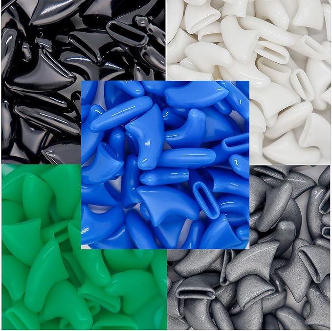 VICTHY 100pcs Boy Cat Nail Caps | Cat Nail Covers Cat Claw Covers for Boy Cat with Adhesive Glue and Applicators (L)