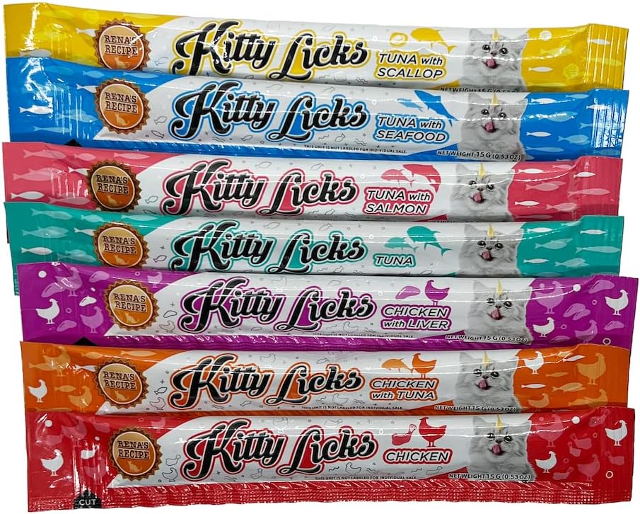 Rena's Recipe Kitty Licks Varieties (Chicken and Tuna) (28 Tubes)