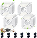 24 Packs Cat Water Fountain Filters Replacement,Compatible with VEKEN® for 67 oz/2L, 85 oz/2.5L, 95 oz/2.5L, 135 oz/4L Automatic Pet Fountain (12 Replacement Filters +12 Pre-Filter Sponges)