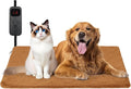 Cat Heating Pad, 6 Adjustable Temperature & 5 Timer Options, 15.7'' x 27.5'' Pet Heating Pad for Cats Dogs, Waterproof Indoor Outdoor Electric Heated Cat Bed Dog Mat with Chew-Resistant Cord (Brown)