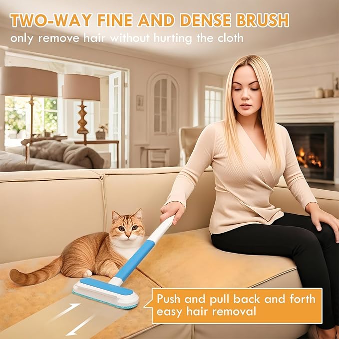 Pet Hair Remover for Couch,18 Inch, Suitable for dog and cat hair, Washable, Reusable, Suitable for Sofas Carpets Sheets and Other Furniture, Eco-friendly and durable