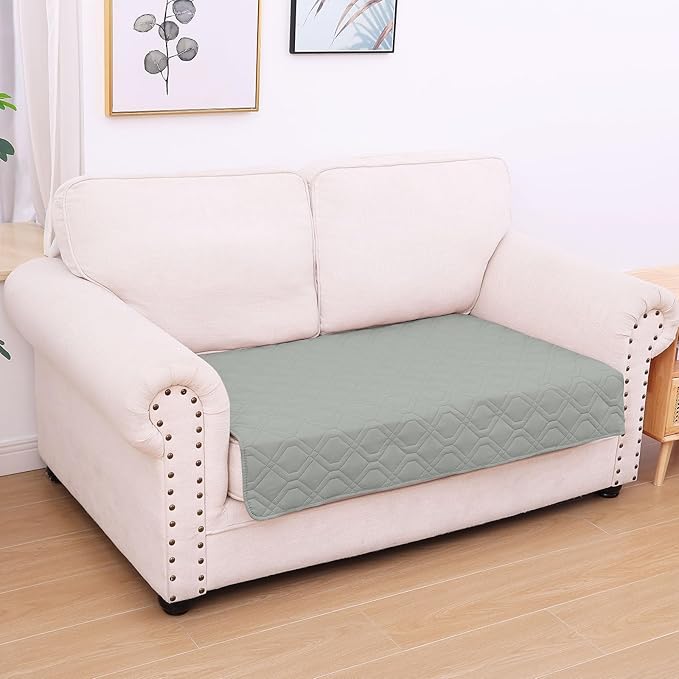 hyha Waterproof Dog Bed Blanket, Soft Pet Blankets, Waterproof Couch Cover for Dogs, Reversible Sofa Covers Washable for Furniture (30x53 Inch, Grey/Dark Grey)