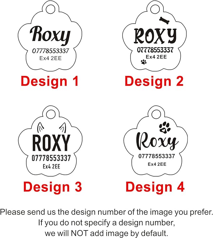 EDSG Cat Dog Tags Personalized for Pets, Dog Name Tags Cat Name ID Tag, Engraved Dog Tags Dog ID Tags Small Glitter Bling ID Tag Paw Print for Cat Pet Dog Puppy(Blue,Design 1)