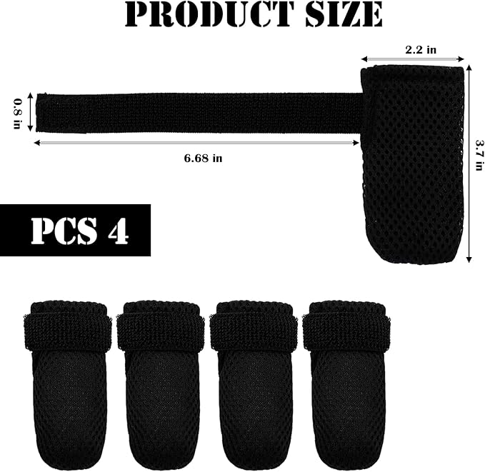 4Pcs Anti Scratch Cat Booties, Cat Anti-Scratch Shoes, Mesh Breathable Shoes for Bathing, Nursing, and Grooming