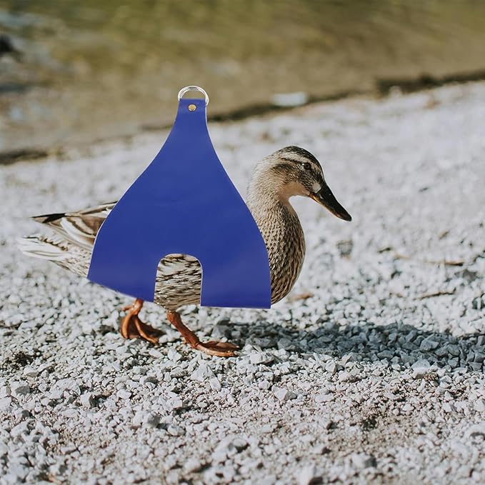 Chicken Carrier PU Chicken Holder Bag Purse Waterproof Poultry Sling with Handle Pet Weighing Bag Pouch Rooster Catching Hand for Ducks Rabbits Travel Transport Accessories Farm Supplies (Blue)