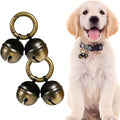 Bells for Dog Collars with Easy Clip Clasps, Suitable for Medium to Large Dogs, Extra Loud Pet Tracker, Durable Collar Charms(Bronze & Black, 2 Pack)