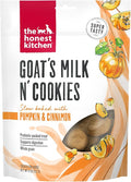 The Honest Kitchen Human Grade Dog Treats Goat's Milk N' Cookies: Slow Baked with Pumpkin, 8 oz Bag