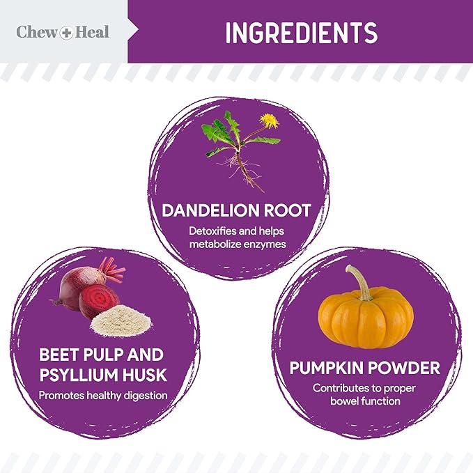 Glands Bowel Support - 5.4 oz of Stop The Scoot Powder for Scooting, Healthy Anal Glands, and Digestive Health - Made with Pumpkin Powder for Dogs