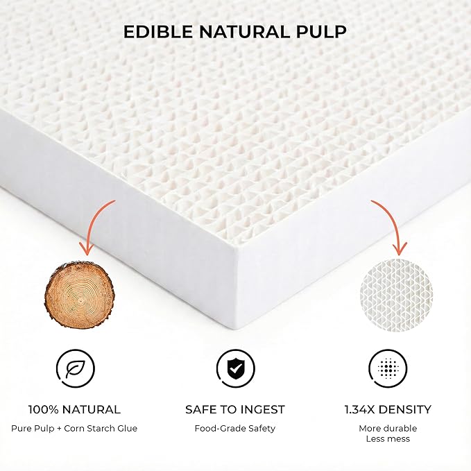 Cat Scratcher Box & Bed – Durable Grayboard Cat Lounge with White Wood-Pulp Scratch Pad, Easy Assembly & Dopamine Color Design for Indoor Cats