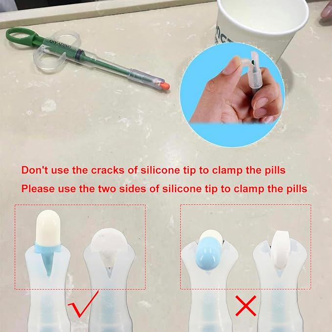 Cat Pill Shooter Pet Piller Gun Dog Pill Shooter Cat Tablet Soft Tip Syringe Pet Medical Feeding Dispenser Tool for Small Animal