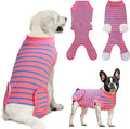 Dog Surgery Recovery Suit, Recovery Shirt for Male Female Dog Cats, Cone E-Collar Alternative Abdominal Wounds Spay Bandages Onesie, Anti-Licking Pet Surgical Recovery Suit,Pink XX-Lrage