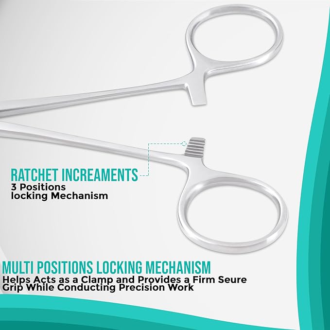 HADIZ Tick Flea Remover Tool Tweezer & Forceps Set for Dogs Cats & Humans Stainless Steel Tick Removal Kit Safe & Effective Tick Puller