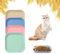 Whisker Fatigue Cat Bowls, 6 Inch Shallow Cat Food Bowl, Wide Pet Dishes for Indoor Cats Kittens and Short Legged Cats (4Pcs)