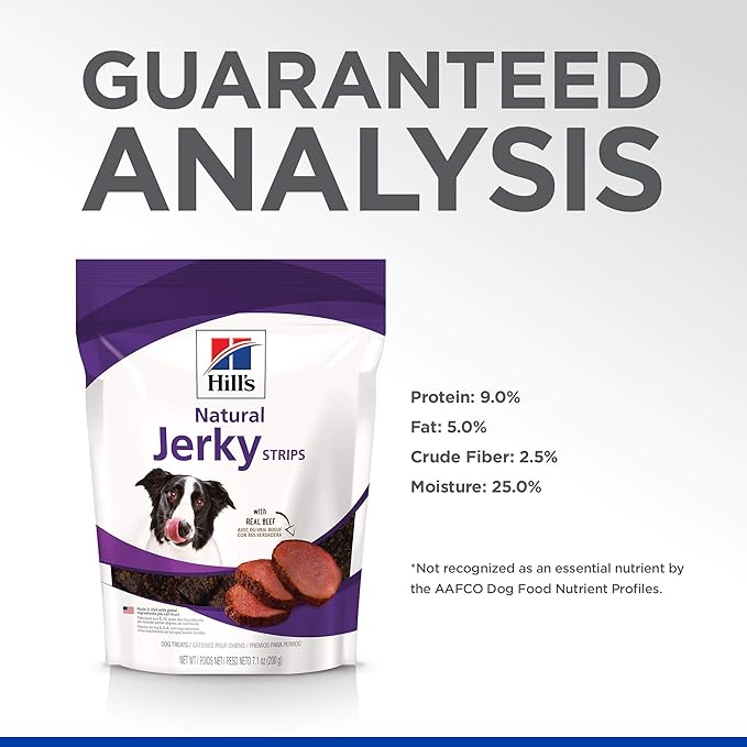Hill's Natural Jerky Strips Dog Treats, Beef, 7.1 oz. Bag