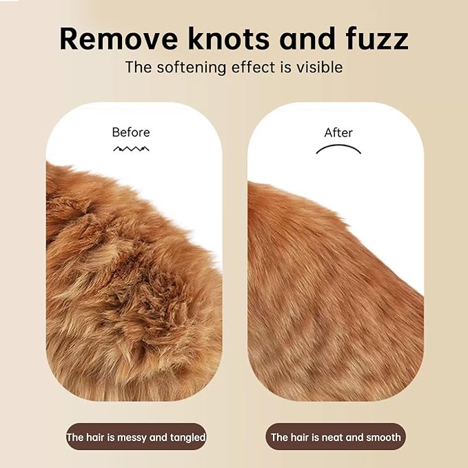 Undercoat Rake for Dogs & Cats, Deshedding Brush for Long haired Pets,Dog Brush for Shedding with Release Button,Best Cat Undercoat Brush&Deshedding Tool for Grooming (White)