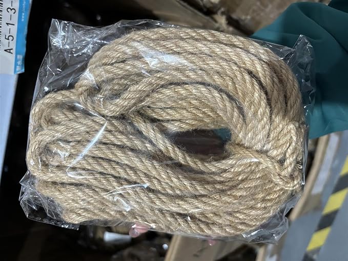 Sisal Rope for Cat Scratchers, Cats Tree,Cat Scratching Sisal Rope Natural Jute Hemp Rope, Ideal for Replace Scratching Post, Repair Cat Tree, DIY Projects 6mm,Creat Toy for Cat (10m /33Feet)