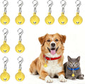 Cat Bell, Small Matte Pet Copper Bell Collars Charm with Lobster Buckle Loud Crisp Sound Anti-Lost Pendant Accessory