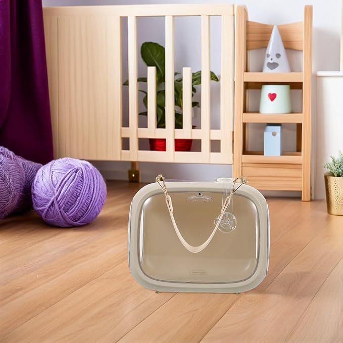 Toddmomy Portable Bird Carrier Travel Cage for Small Birds Lightweight Breathable Parrot Travel Cage with Handle for Parakeets Canaries