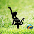 Custom Cat Memorial Grave Marker Garden Stake, Personalized Butterfly Cat Memorial Stake Grave Marker, Cat Memorial Gift, Customized Cat Memorial Plaque Grave Marker Pet Loss Stake