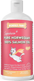 Premium Salmon Oil for Cats – Pure Norwegian Salmon Oil High in Omega 3 EPA & DHA -Powerful Fish Oil for Cats Skin & Coat, Hip & Joints, Allergies & Immunity – Omega 3 Fish Oil - 4oz Liquid