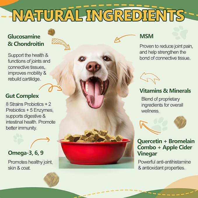 Multivitamin for Dogs Soft Chews & Pumpkin Powder for Dogs