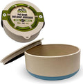 Palz&Co EcoBowl with Lid for Dogs & Cats, 28 oz Blue - Natural Bamboo Pet Bowl with Non-Slip Base, Pet Food and Water Dish, Dishwasher Safe