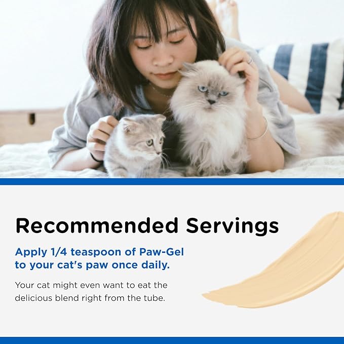 Nutri-Vet Multi-Vite Paw Gel for Cats, Daily Vitamin, Kitten Supplies, Immune Support, Cat-Vitamin, Potent Antioxidants, Multi-Vitamin Paw Gel, Senior Feline Supplements, 3 oz, (Pack of 2)