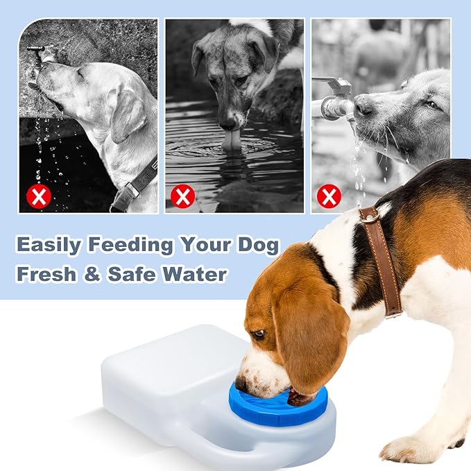 1 Pcs 3 Quart Dog Travel Water Bowl Portable Pet No Spill Water Bowl for Pet Dispenser for Small Large Dogs Cats Camping Hiking