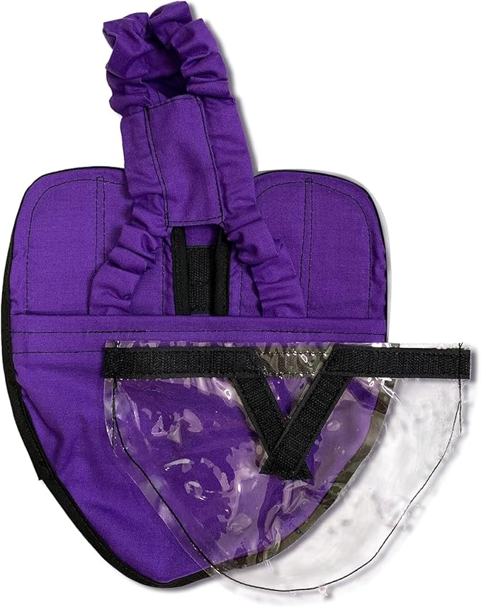 Hen Holster Starter Kit - Wrap-Around Runner Duck Diaper w/ Removable Liner & Fixed Tab - Durable, Secure Fit, Easy-to-Wear - Essential Duck Supplies for Real Ducks, Made in USA - Purple