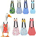 QBLEEV Duck Diapers for Pet Ducks & Chickens, Reusable Chicken Diaper for Indoor Poultry, Waterproof Breathable Baby Duckling Diaper with Elastic Straps, for Ducks Chicks Hens Roosters