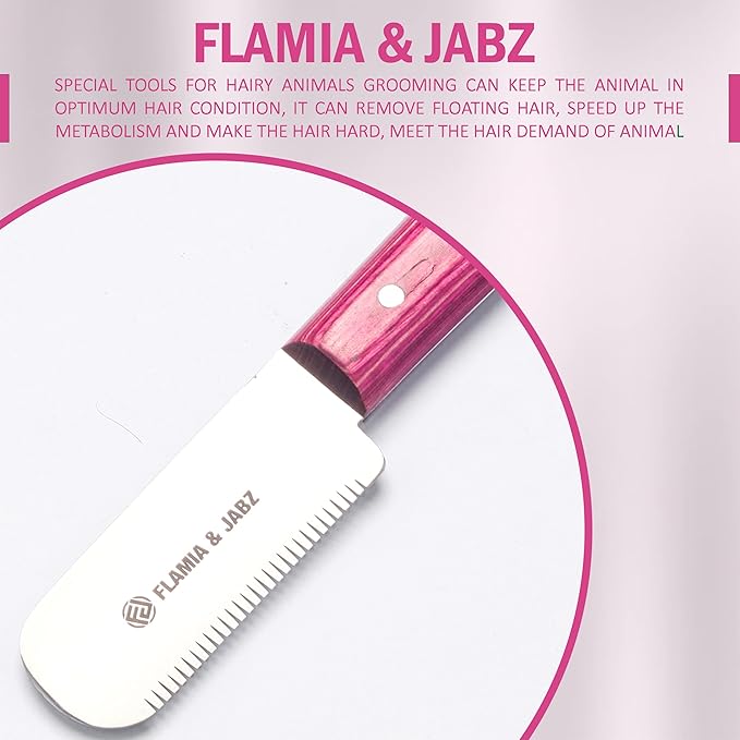 FJ Professional Stripping Knife, Right handed, 3 inch blade (Stainless Steel) (Medium, Pink)
