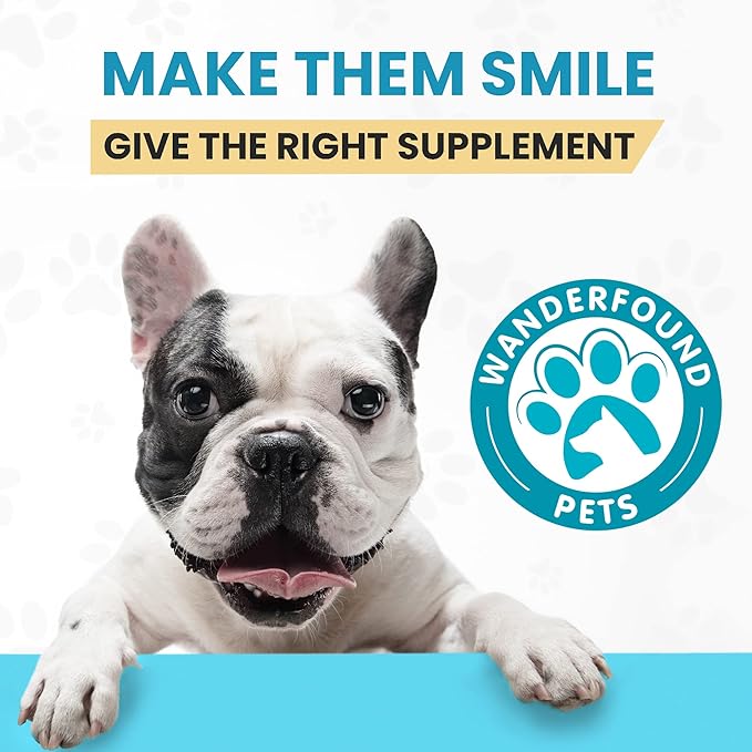 Wanderfound Pets - Hemp Oil for Dogs & Cats 5000mg - Anti-Separation Anxiety, Joint Pain, Stress Relief, Arthritis, Seizures, Chronic Pain Relief, Anti-Inflammatory - Omega 3, 6, 9-100% Organic