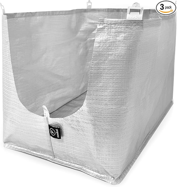 Modkat® Official Flip Liner F (3-Pack), Patented TabFit™ Cat Litter Box Liners for the Modkat Flip