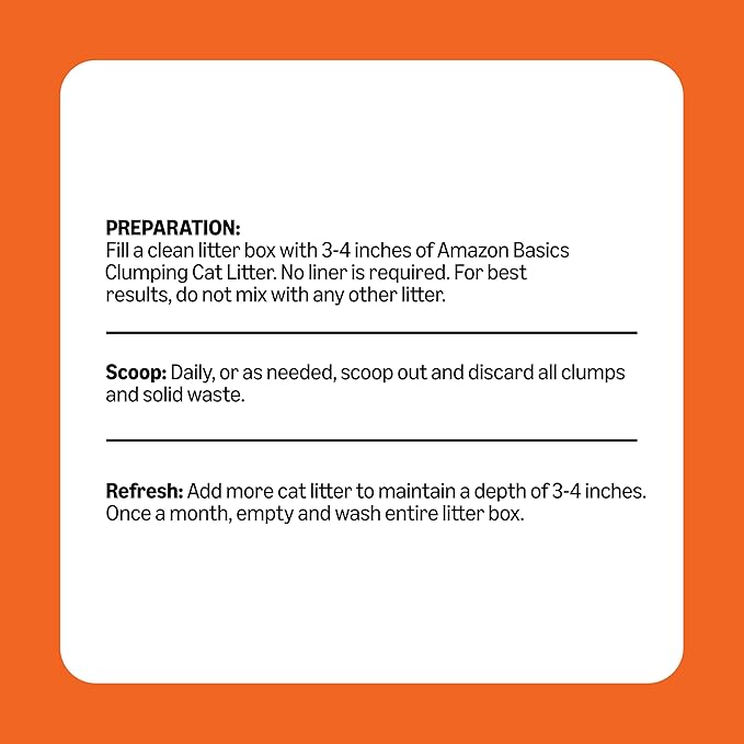 Amazon Basics Clumping Cat Litter, Fresh Scent, Hard Clumping Formula, 99% Dust Free, 14 lb Bag