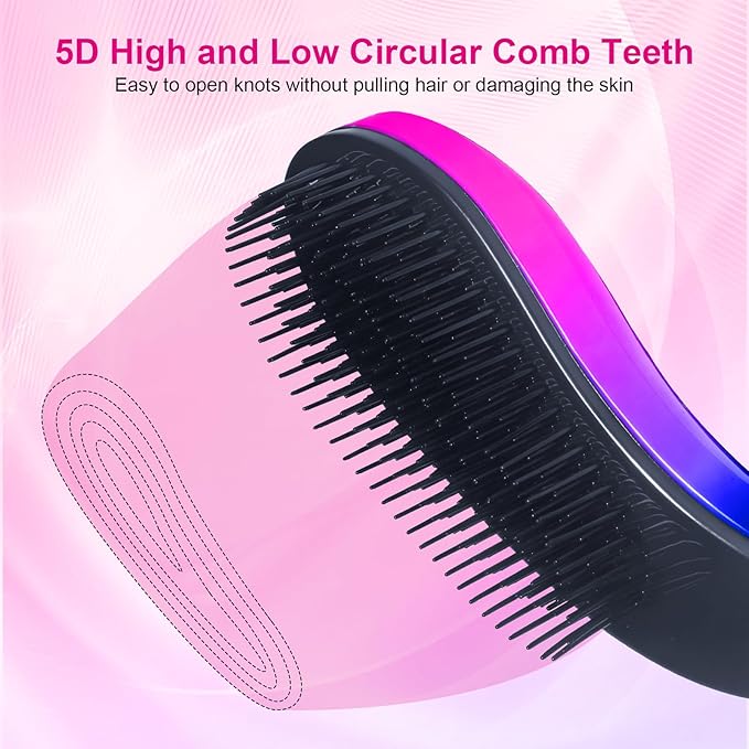 Small Dog Brush- Grooming Tool for Teddy, Yorkies, Maltese, Shih Tzu, Chihuahua - Puppy Hair Brush (Gradient Color)
