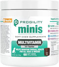 Progility Mini Daily Multivitamin for Small Dogs – Helps Support Immune, Heart, Eye, Brain & Gut Health with Taurine, Soft Chews with Probiotics (60 Count)