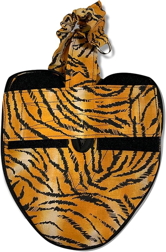 Hen Holster Premium Starter Kit - Bird Diaper, Wrap Around for Hens, Roosters, Ducks - Leak-Proof, Comfortable Bird Harness with Sewn-in Liner, Secure Hook & Loop Closure - Large, Tiger