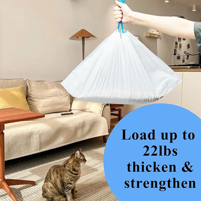 J JORBASADO 2 Rolls Waste Bags for Self Cleaning Cat Litter Box